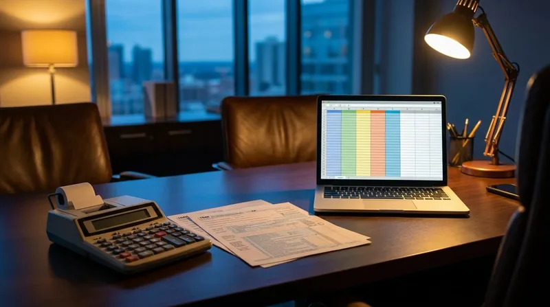 Tax forms and a calculator on a desk, Texas Sales Tax Permit
